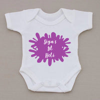 Personalised 1st Holi Babygrow
