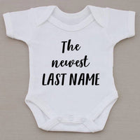 Personalised The Newest... Babygrow