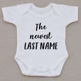 Personalised The Newest... Babygrow